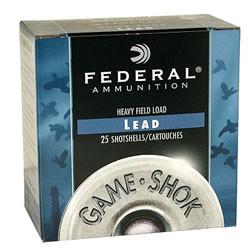 Federal Heavy Field 12ga. 2 3/4" 1 1/8 oz, #6 Lead Shot Box 25?>