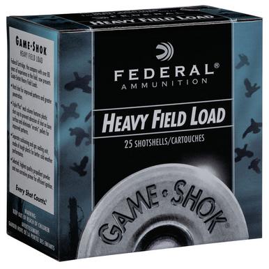 Federal Game Shok Heavy Field 12 Ga, 2 3/4", 1 1/8 Oz, Lead # 7.5, 25 Rds?>