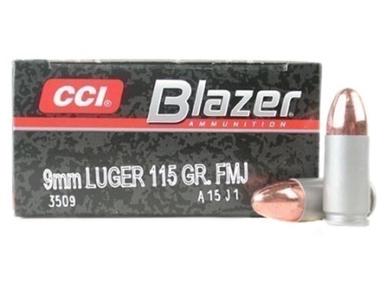 CCI Blazer Aluminum Case 9mm Luger 115gr FMJ Case of 1000?>
