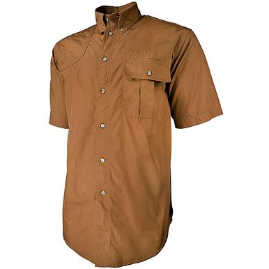 Beretta Men's TM Shooting Short Sleeve Shirt  – TAN Large?>