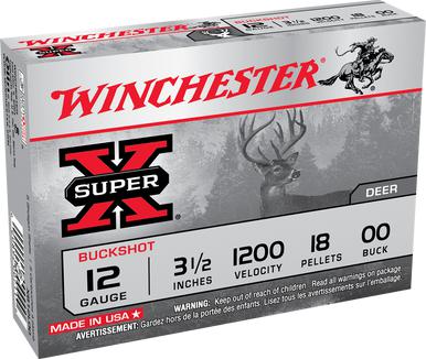 Winchester Super-X 12 Ga, 3 1/2", 00 Buck, 5 Rds?>