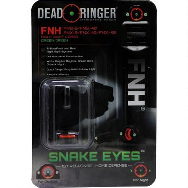 Deadringer Snake Eyes Tritium Sights Front and Rear FNH FNS/FNX?>