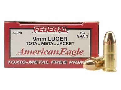 American Eagle 9mm, 124gr TMJ, Case of 1000?>