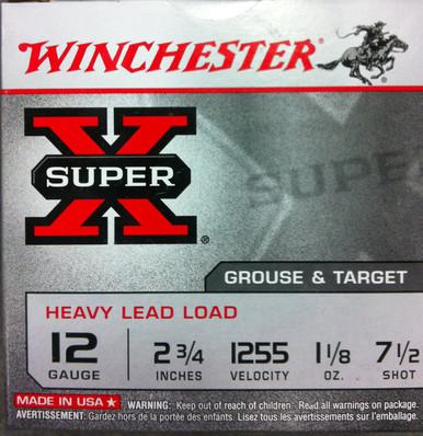 Winchester Super-X 12 ga 2 3/4" #7.5 Lead, 1 1/8 oz, Box of 25?>