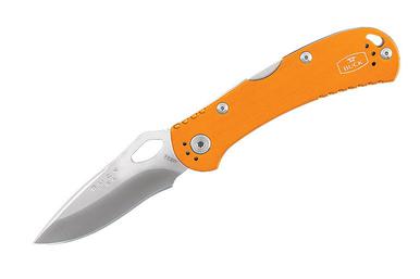 Buck Knives 722 Spitfire Folding Knife, Orange Aluminum Handle?>