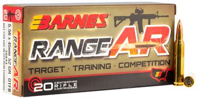 Barnes Range AR 5.56, 52 gr ZN Core OTFB, 20 Rounds?>