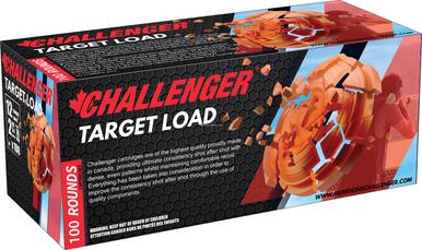 Challenger Target Load, 12 Ga, 2 3/4", #7.5, 1 1/8 Oz, 100 Rds?>