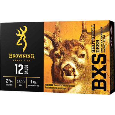 Browning BXS 12 Ga, 2 3/4", 1 Oz, Sabot Slugs, 5 Rds?>