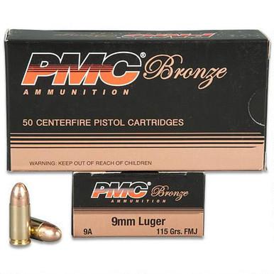PMC Bronze 9mm Luger Ammunition 50 Rds FMJ 115 Gr?>