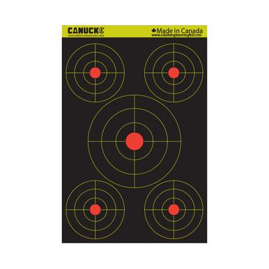 Canuck Reactive Targets 12 X 18, Multi Bullseye, 25 Pk?>