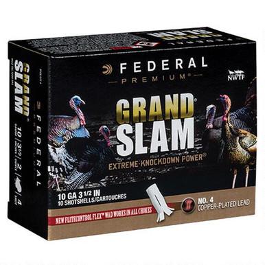 Federal Grand Slam Turkey 10 ga 3.5", #4 , Box of 10?>