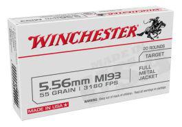 Winchester 5.56mm, 55gr FMJ Ammunition (Case - 1000rds)?>