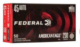 Federal American Eagle 45 ACP/AUTO Centerfire Handgun Ammo 230gr (50 rounds)?>