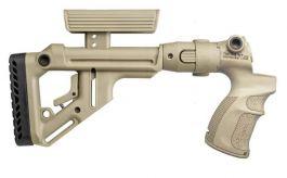 FAB Defense Tactical Folding Buttstock w/ Cheek Piece for Mossberg 500-Tan?>