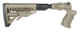 FAB Defense M4 Folding Collapsible Buttstock w/ Shock Absorber for Mossberg 500-Tan?>
