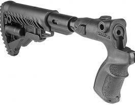 FAB Defense M4 Folding Collapsible Buttstock w/ Shock Absorber for Mossberg 500-Black?>
