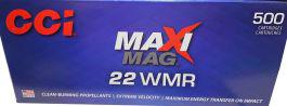CCi Maxi-Mag 22 WMR Ammunition, 40gr, Jacket Hollow-Point, 500rds?>