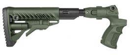 FAB Defense M4 Folding Collapsible Buttstock w/ Shock Absorber for Mossberg 500-Olive Drab Green?>